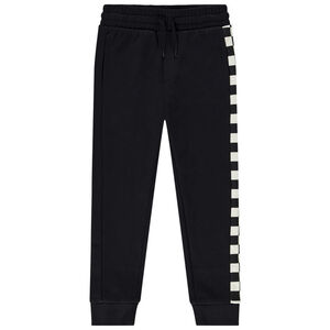 Jogging fleece met dambordpatroon jongens 
