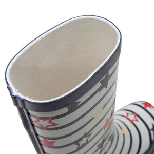 Regenlaarzen met strepen en sterren "all-over" 