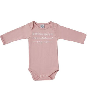 Body manches longues -'La perfection' -Rose -3m 