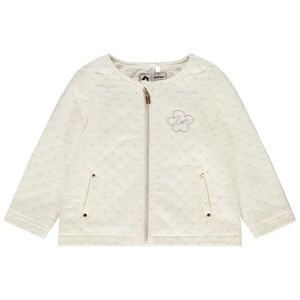 Jas in fleece fantasie voor baby meisje 
