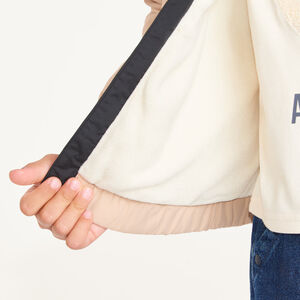 Windjack met capuchon van microfleece en waterafstotende stof voor jongens 