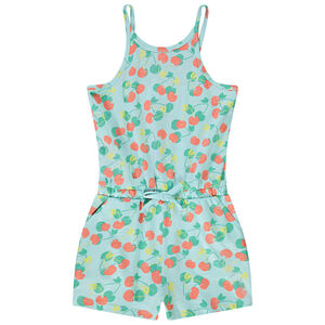 Combishort in jersey met fantasieprint voor meisjes 