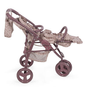 Poussette double pour poupées Cherry Fleurs  