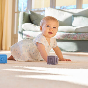 Korte mouw 2-in-1 jurk met bosbessenprint voor babymeisjes 