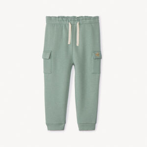 Pantalon de jogging uni avec broderie pailleté pour bébé fille  