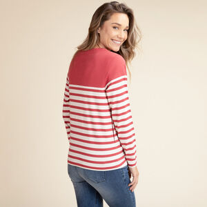 Borstvoeding T-shirt met lange mouwen in maritieme stijl 