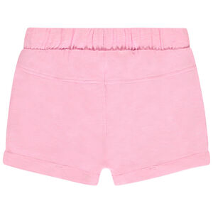 Short uni avec taille élastiquée pour bébé fille 