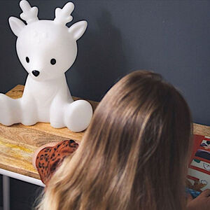 Veilleuse Fabian le faon - rechargeable - Blanc 