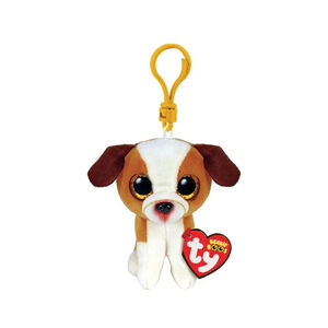 Petite peluche Beanie Babies clip - Hugo le chien 