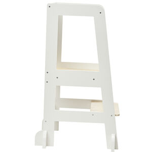 Tour d'apprentissage Premissori avec tableau noir en bois blanc 