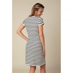 Nachthemd voor zwangerschap en borstvoeding met strepen 