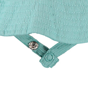 Hoedje met ribfluwelen look en geborduurde beer voor babyjongens 