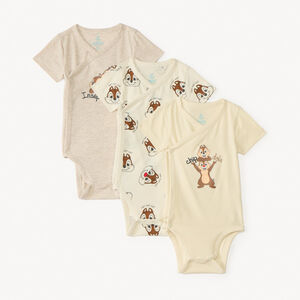 Set van 3 korte mouw bodies Tic & Tac Disney voor babyjongens (verschillende afwerkingen afhankelijk van de leeftijd) 