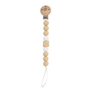 Fopspeenhouder van silicone - Beige 