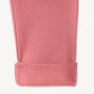 Set van 2 effen fleece boxershorts voor babymeisje 