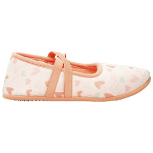 Chaussons forme babies imprimé coeurs fille 