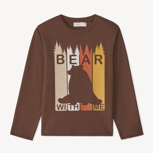 T-shirt manches longues print animal pour garçon  