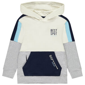 Sweatshirt met kleurblok effect en zakken voor jongens 
