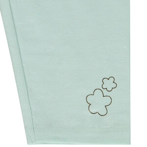Set van 2 effen corsaires met glitter bloemenprint voor baby meisje 