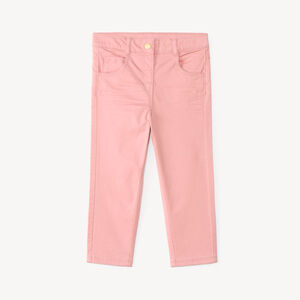 Slimme babymeisjesbroek van uni twill 