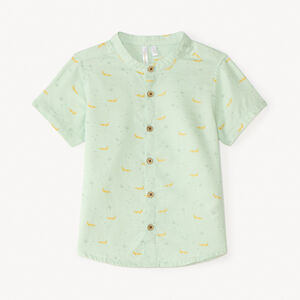 Korte mouwen krokodil bedrukt shirt voor jongens 