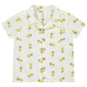 Chemise manches courtes imprimé ananas pour bébé garçon 