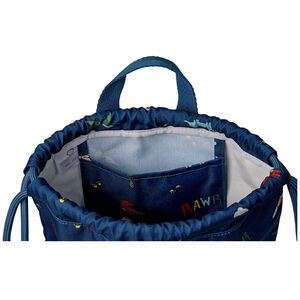 Sac à dos à cordon imperméable Blue Dino 