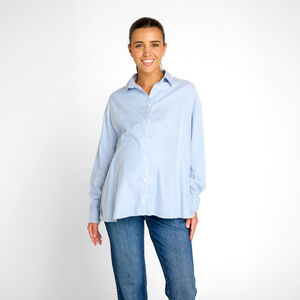 Chemise manches longues rayée pour femme 