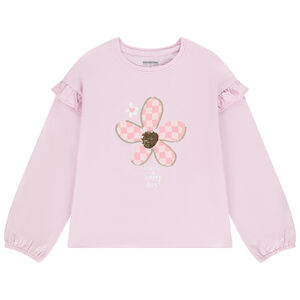 T-shirt manches longues fantaisie à sequins magiques fille 