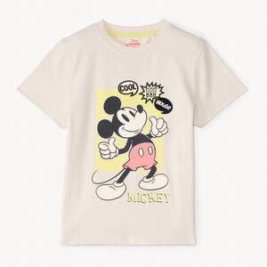 T-shirt met korte mouwen met Mickey Disney-print voor jongens 