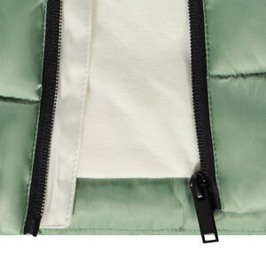 Donsjas mouwloos gewatteerd en tweekleurig voor jongens 