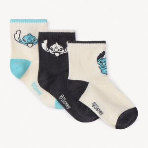 Lot de 3 paires de chaussettes Stitch Disney pour garçon 