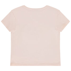 Korte mouwen shirt met bouclette borduursels meisjes 