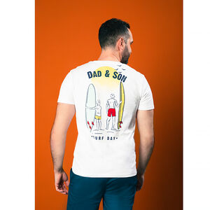 T-shirt manches courtes avec broderie et print Dad & Son pour homme 