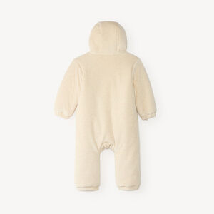 Babykombinezon van velvet met sherpa voering en tijgerpatroon (verschillende afwerkingen afhankelijk van de leeftijd) 
