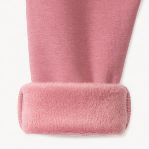 Joggingbroek in effen fleece voor meisjes 