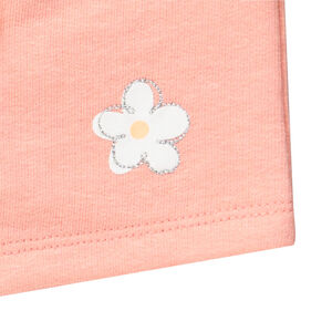 Fleece short met bloemenprint voor meisjes 