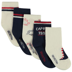 Lot de 5 paires de chaussettes dinosaures pour bébé garçon 
