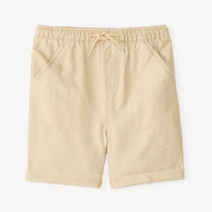 Textured canvas shorts for baby boy 