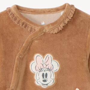 Dors-bien velours bébé Minnie Disney à fleurs 