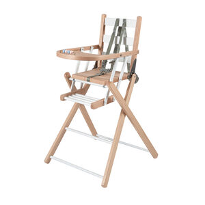 Chaise haute Sarah extra-pliante – Hybride Blanc  