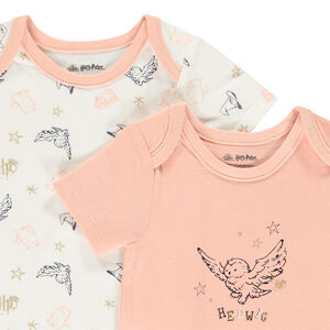 Lot de 2 bodies manches courtes Harry Potter Warner pour bébé fille 