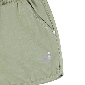 Short en jersey print flamant rose en foil pour enfant fille 