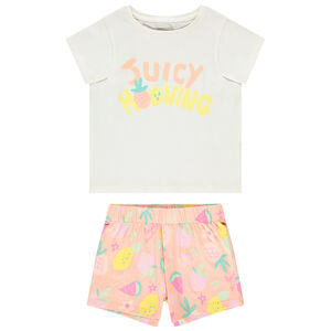 Set pyjama court motifs fruits pour fille 