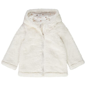 Gilet fleece met kap in sherpa voor baby meisje 