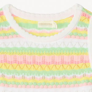 Geverfd gebreid mouwloos shirt voor meisjes 