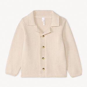 Gilet manches longues en tricot col tailleur pour bébé garçon 