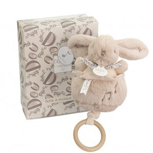 Knuffel Konijn met muziekdoosje Beige 