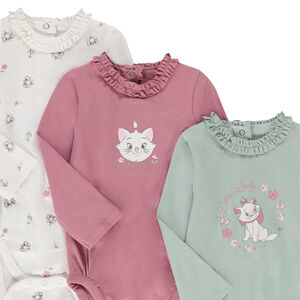 Set van 3 lange mouwen bodies Marie Disney voor meisjes 
