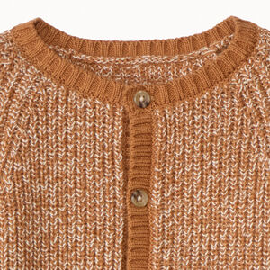 Gilet en tricot perlé et fils twistés pour bébé garçon 